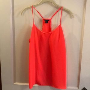 Raceback top, hot pink